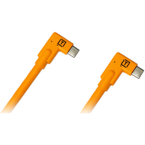 Tether Tools TetherPro Dual Right-Angle USB-C Cable (15', High-Visibility Orange) Tether Tools TetherPro Dual Right-Angle USB-C Cable (15', High-Visibility Orange)
